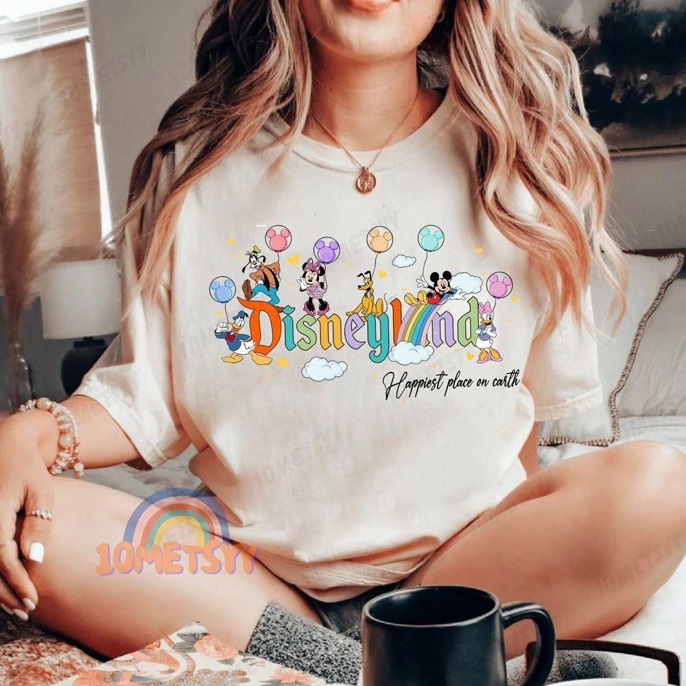 Retro Disneyland Mickey Friends Vuitino Apparel